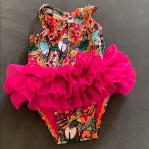 Ruffled bathing suit